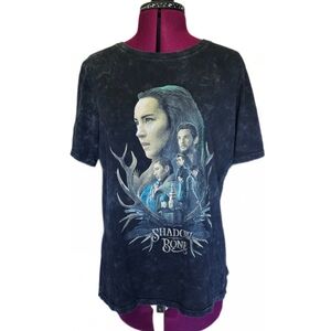 Ripple Junction Shadow and Bone Graphic Tee - Dark Wash Hot Topic Netflix